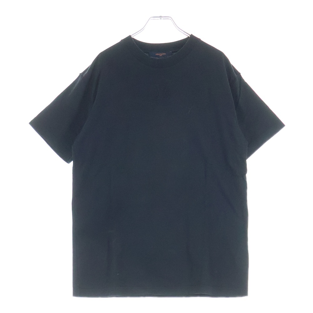 21AW LVデボス エンボスロゴ クルーネック 半袖Tシャツ カットソー ブラック RM212 NPG HLY64W Bランク