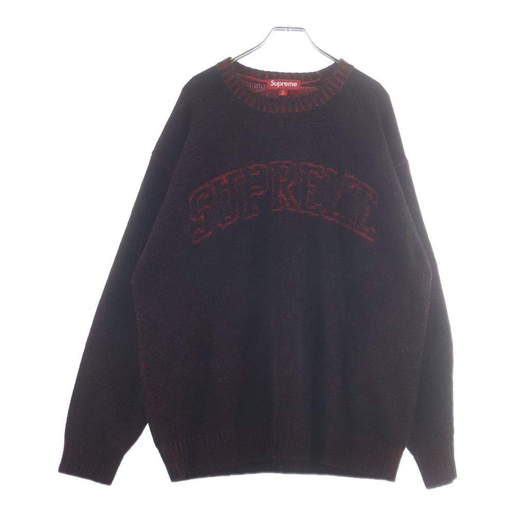 tricot COMME des GARCONS トリコ コム デ ギャルソン 16AW 花柄 ボーダー ウール セーター ブラック TR-N007 TR-N007 COMME des GARCONS - tricot COMME des GARCONS トリコ コム デ