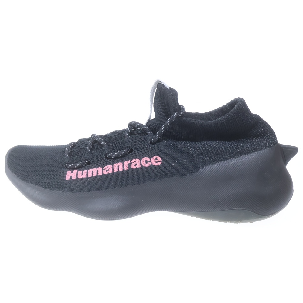 ×PHARRELL WILLIAMS HUMANRACE SICHONA ファレル ウィリアムス ヒューマンレース シコナ ローカットスニーカー ブラック US9/27cm GX3032 Bランク
