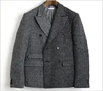 15AW 2トーンデザインダブルジャケット