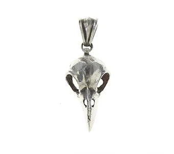 SMALL BIRD SKULL PENDANTバードスカルネックレストップ