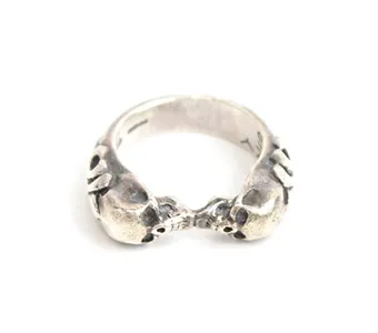 TWO SKULLS TUDOR RING トゥースカルチューダーリング
