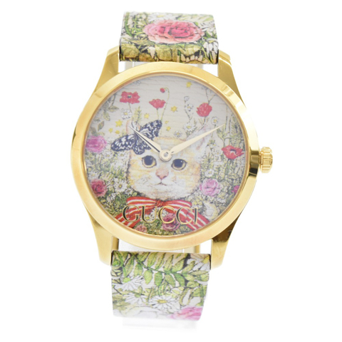 ×ヒグチユウコ 並木限定 キャットフローラルプリント 腕時計