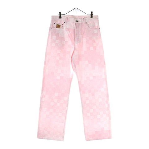 25AW ダモフラージュ デニムスケートパンツ 5ポケットデニム ピンク