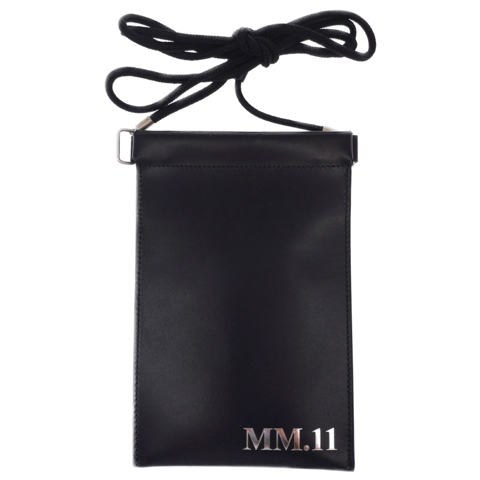 MM11ロゴレザーネックショルダーポーチ