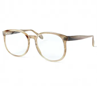 バッファローホーンクリアレンズメガネ