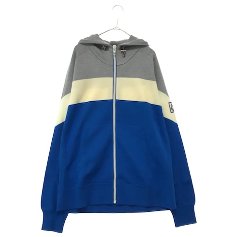 MAGLIA TRICOT CARDIGAN カラーブロックジップアップパーカー