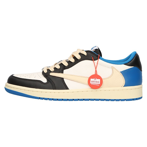 Travis Scott × Fragment Air Jordan 1 Low OG SP Military Blue DM7866-140