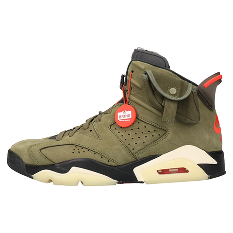 Travis Scott × Nike Air Jordan 6 Retro Medium Olive CN1084-200