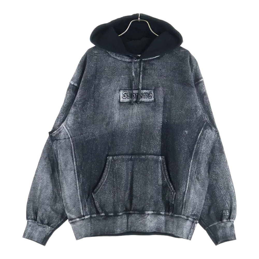 24SS ×MM6 Maison Margiela Foil Box Logo Hooded Sweatshirt ボックスロゴ スウェット