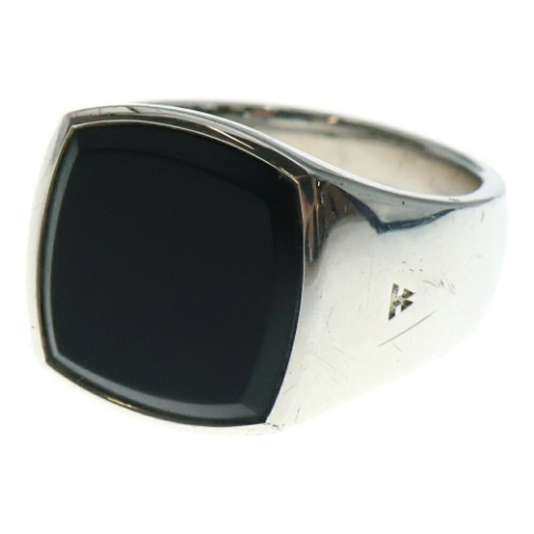 CUSION BLACK ONYX RING
