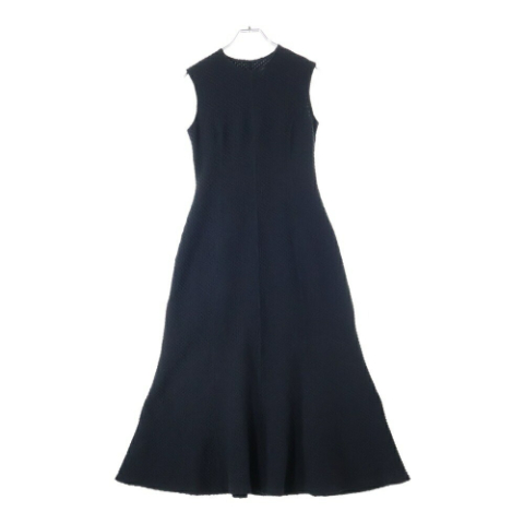 25SS Shirring Jersey Jacquard Sleeveless Dress