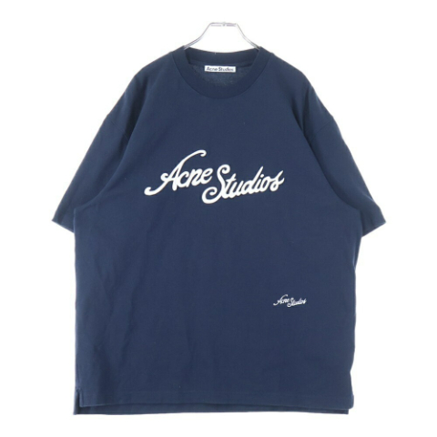 25SS ロゴ刺繍 クルーネック 半袖Tシャツ