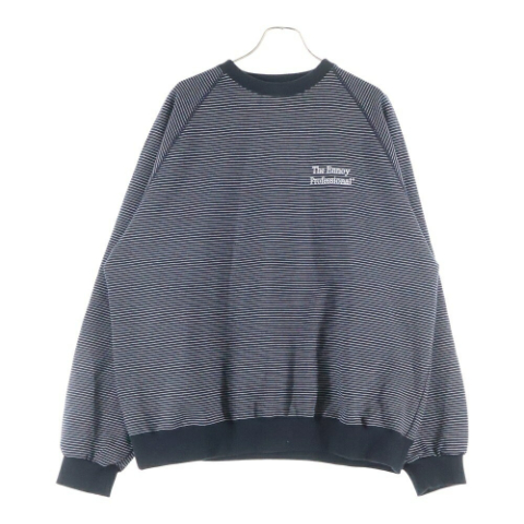 25AW ボーダー柄 クルーネック スウェット トレーナー