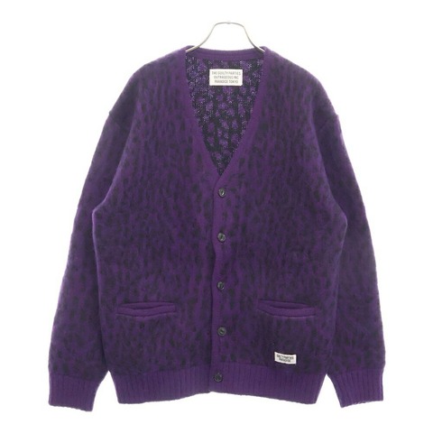 22AW LEOPARD HEAVY MOHAIR CARDIGAN モヘアカーディガン