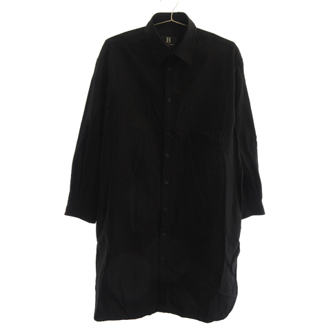 LONG SHIRT ROUND HEM / SMOOTH GABARDINE ロングシャツ