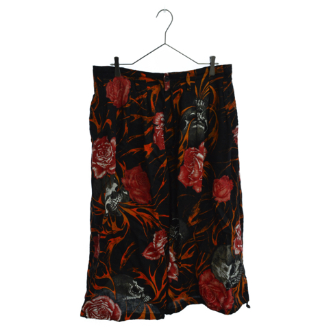 Skull Print Baloon Pants スカルフレイムプリント リネンバルーンパンツ