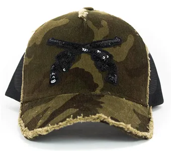 ロアー ダブルバレット迷彩コーデュロイキャップ