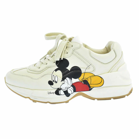 ×DISNEY ミッキープリント ライトン スニーカー
