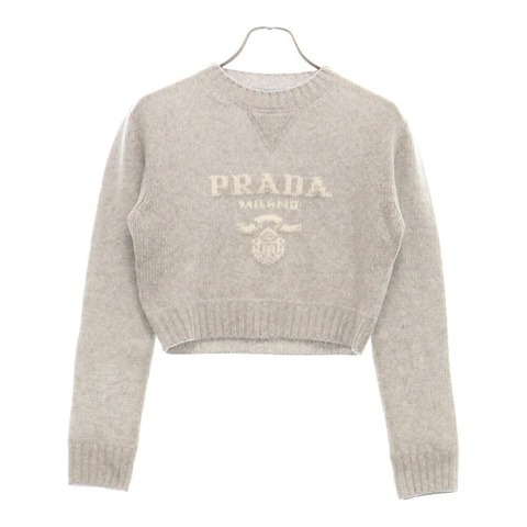 23SS フロントロゴ カシミヤニット