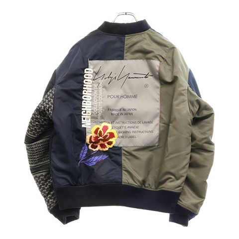 23AW ×YOHJI YAMAMOTO MA-1 JACKET ナイロンブルゾンジャケット