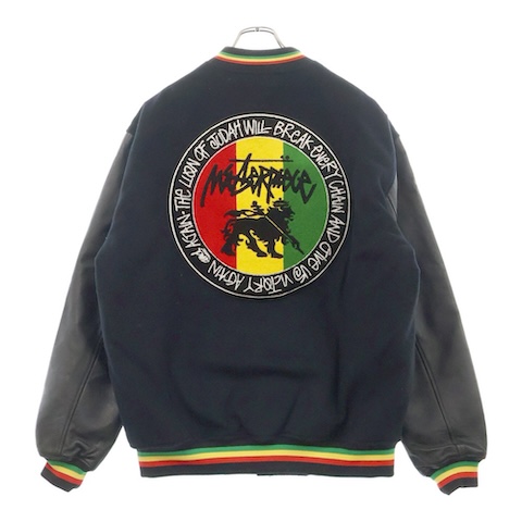 00S OLD STUSSY × MASTERPIECE Varsity Jacket スタジアムジャケット