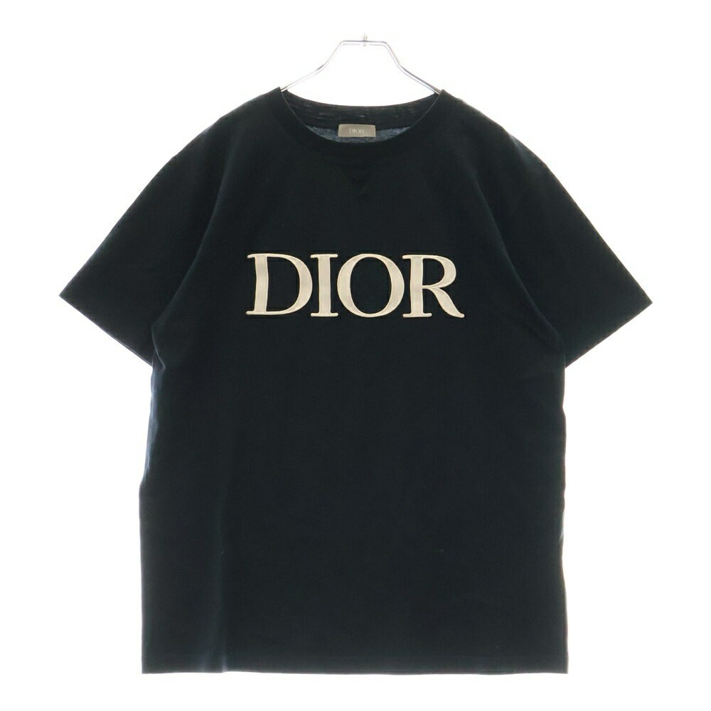 21SS ロゴ刺繍クルーネック半袖Tシャツ