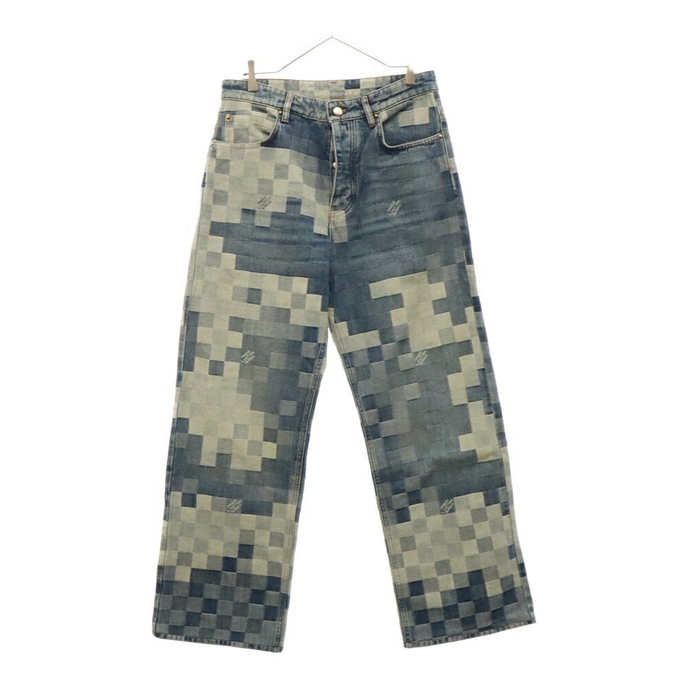 24SS ダミエデニムスケートデニムパンツ