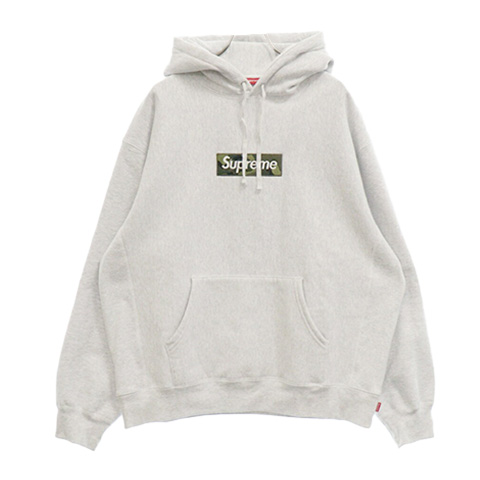 23AW Box Logo Hooded Sweatshirt Ash grey camo
